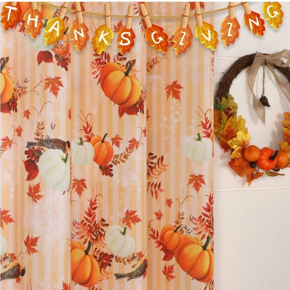 NWT - Fall Curtains 2 Panels 52”W x 95”L